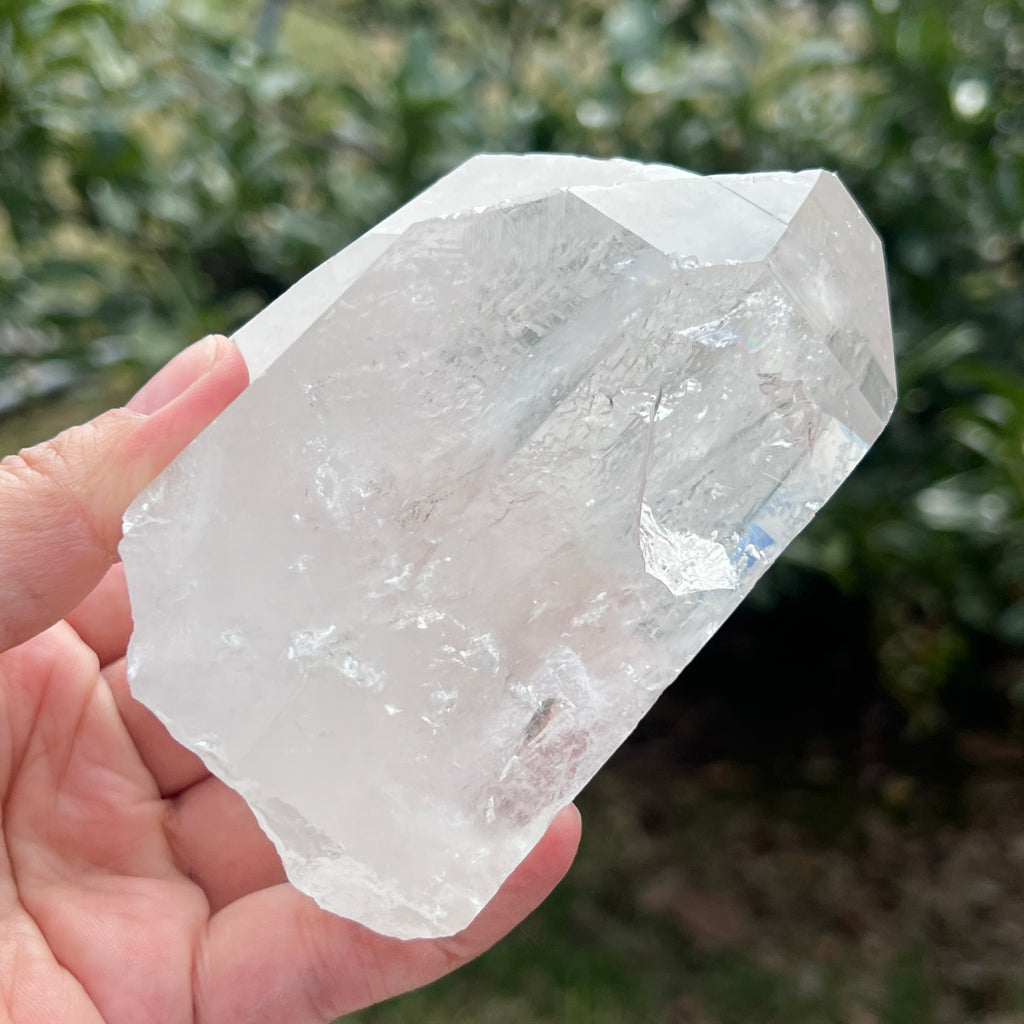 Varf cuart incolor natural, floare de mina L9, pietre semipretioase - druzy.ro 4 