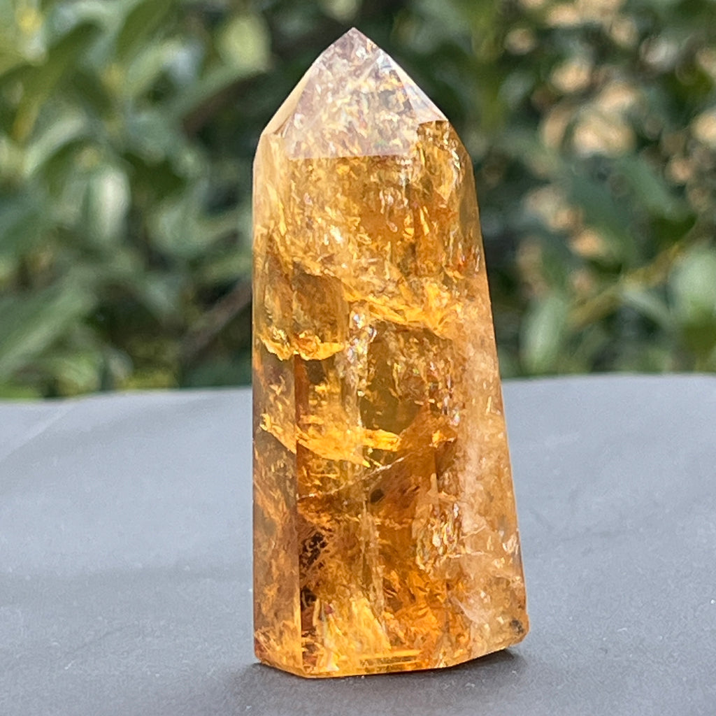 Obelisc citrin Brazilia calitate Extra AAA model 10, pietre semipretioase - druzy.ro 6 