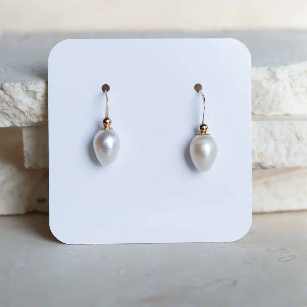 Cercei perle naturale, aur filat - Soul Pearl #1, pietre semipretioase - druzy.ro 5 