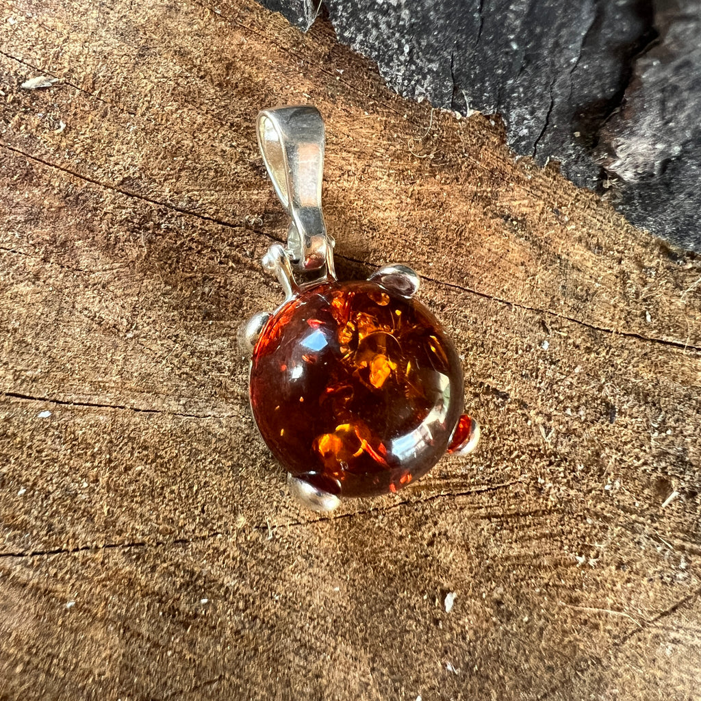 Pandantiv argint cu chihlimbar Amber25, pietre semipretioase - druzy.ro 2 