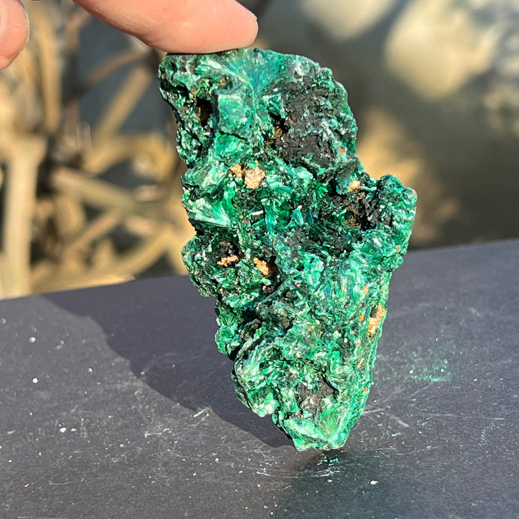 Malachit matasos piatra bruta m18, druzy.ro, cristale 4