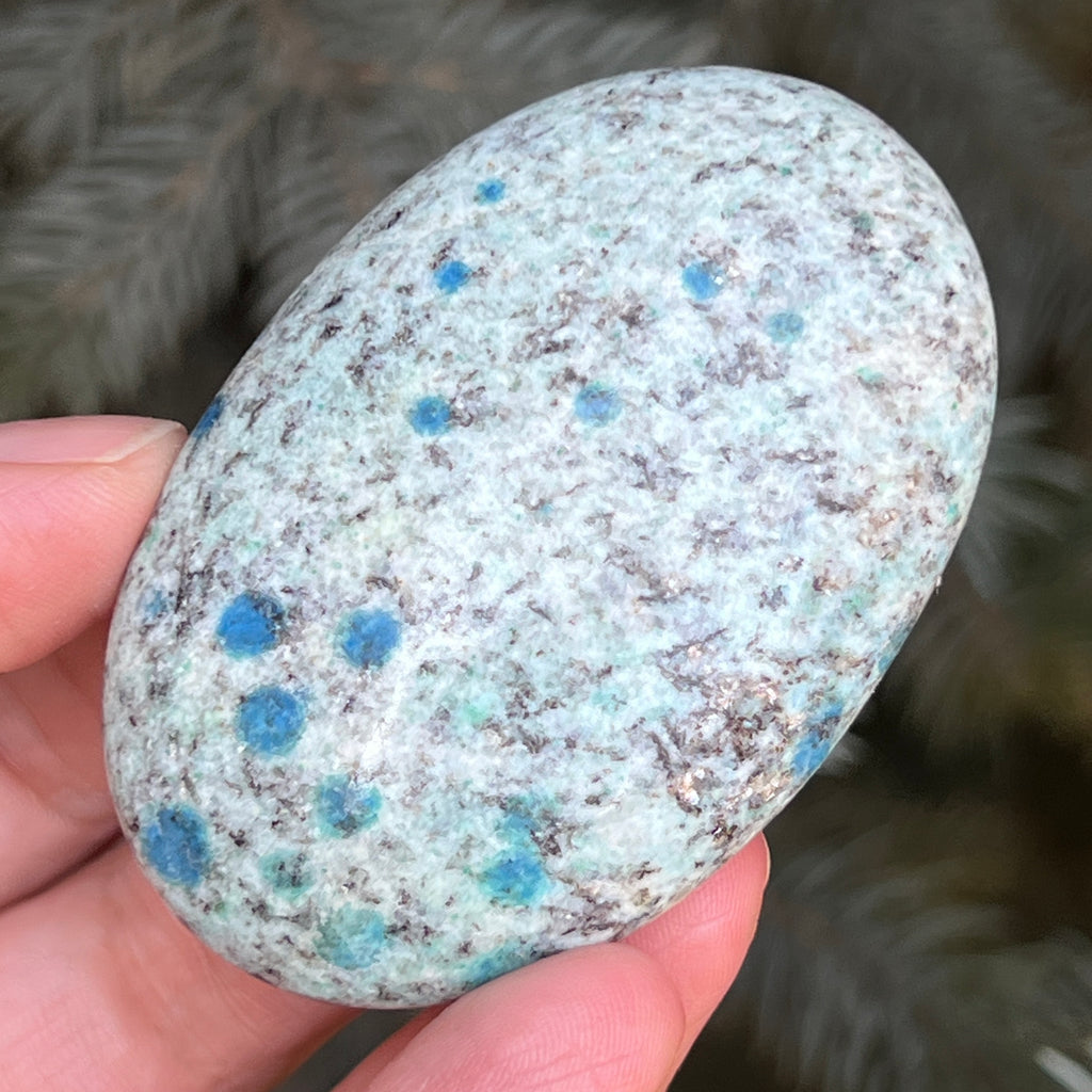 Palmstone K2 Granit cu azurit model 9, pietre semipretioase - druzy.ro 5 
