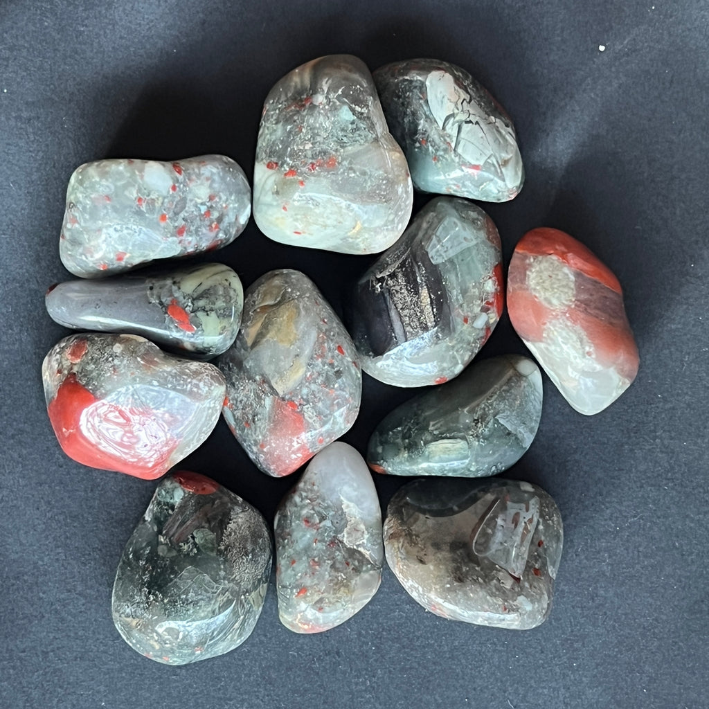 Seftonit piatra sangelui piatra rulata, pietre semipretioase - druzy.ro 5 