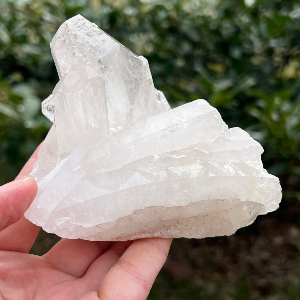 Varf cuart incolor natural, floare de mina L31, pietre semipretioase - druzy.ro 2 