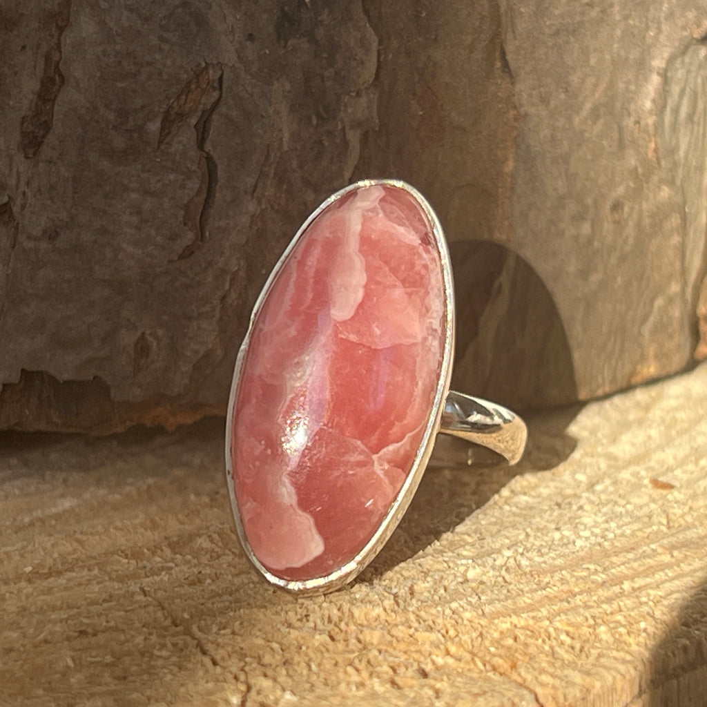 Inel rodocrozit argint | Model 4, pietre semipretioase - druzy.ro 1 