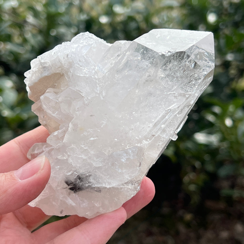 Varf cuart incolor natural, floare de mina L21, pietre semipretioase - druzy.ro 2 