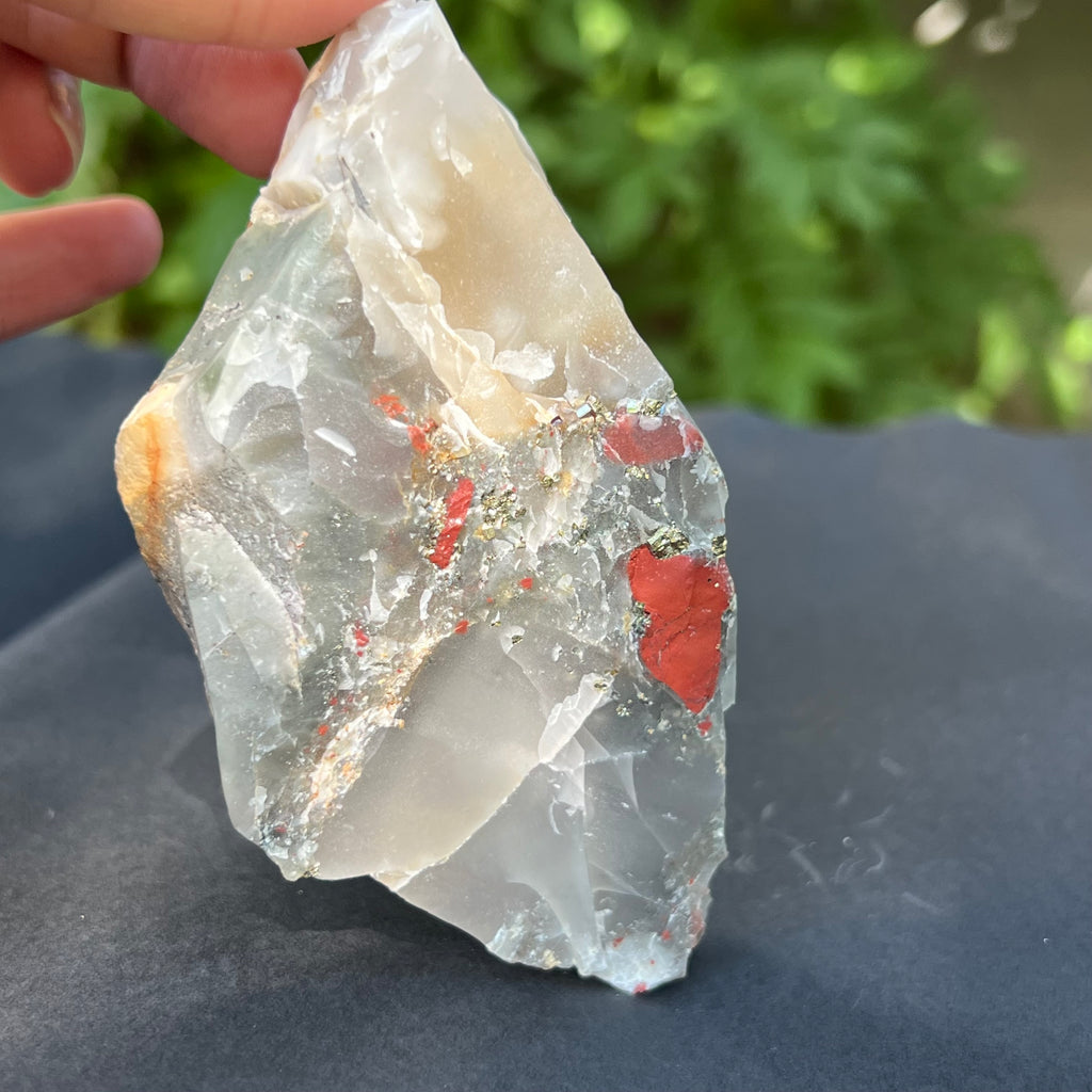 Seftonit piatra sangelui bruta model 2, pietre semipretioase - druzy.ro 1