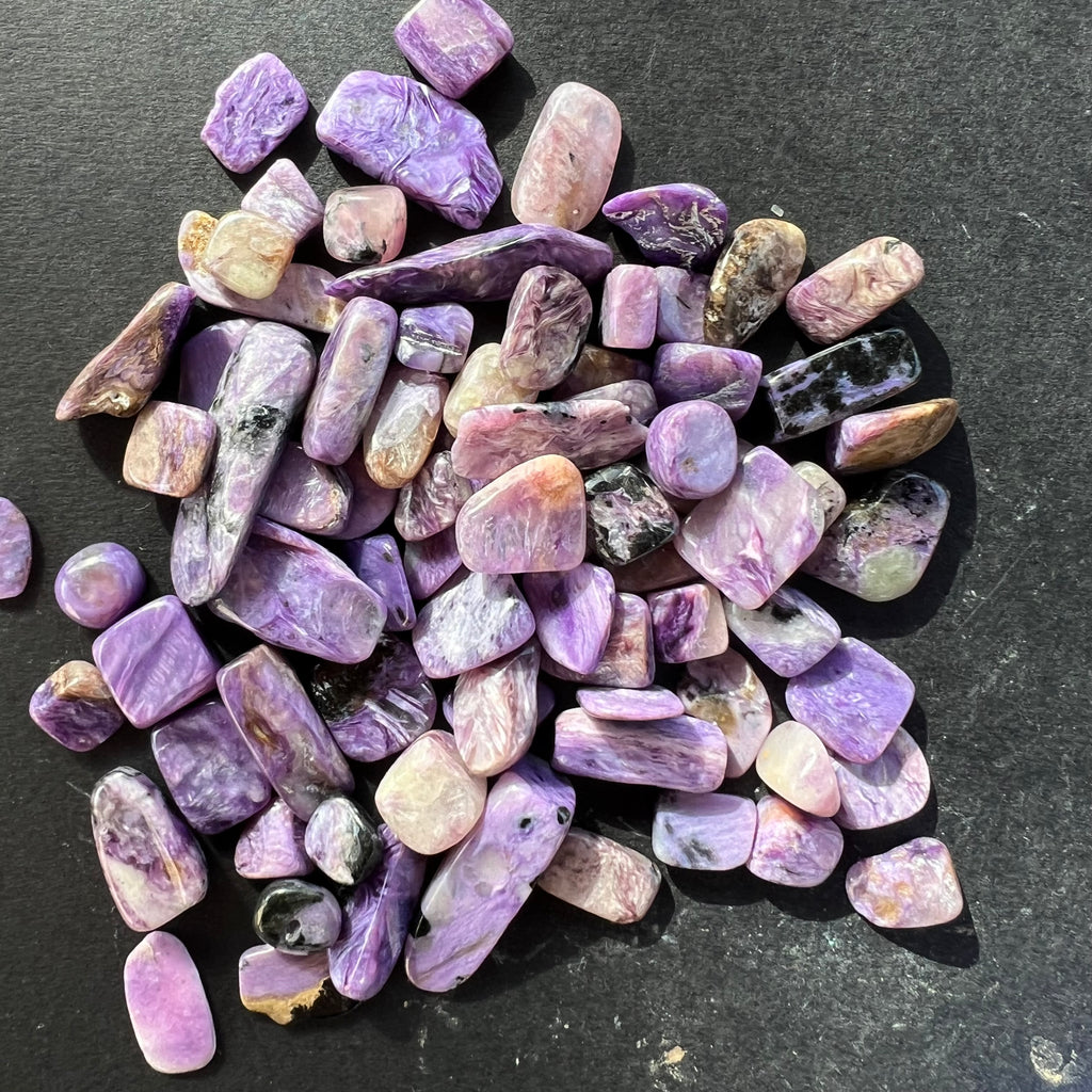 Charoit chipsuri, pietre rulate, druzy.ro, cristale 1