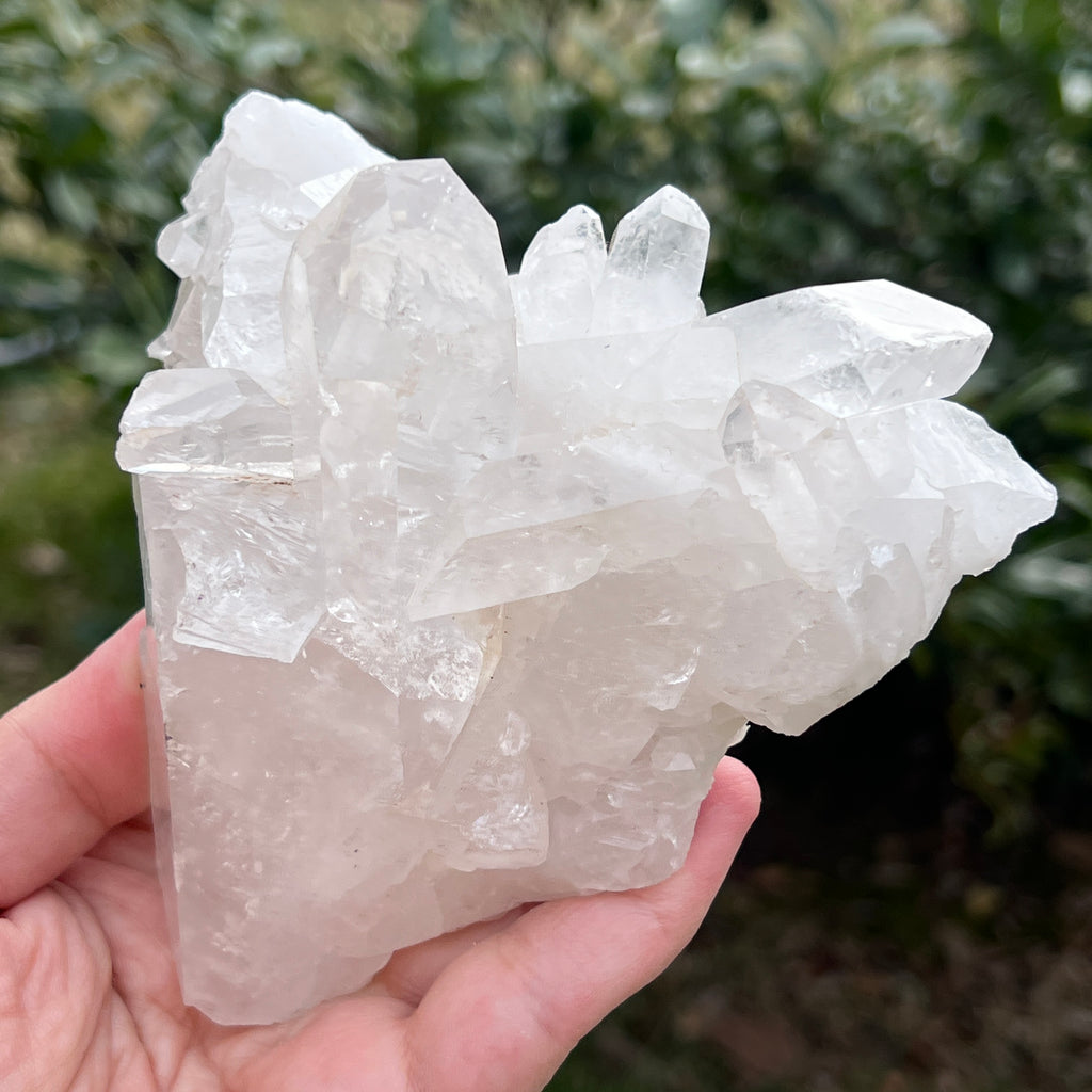 Varf cuart incolor natural, floare de mina L34, pietre semipretioase - druzy.ro 7 