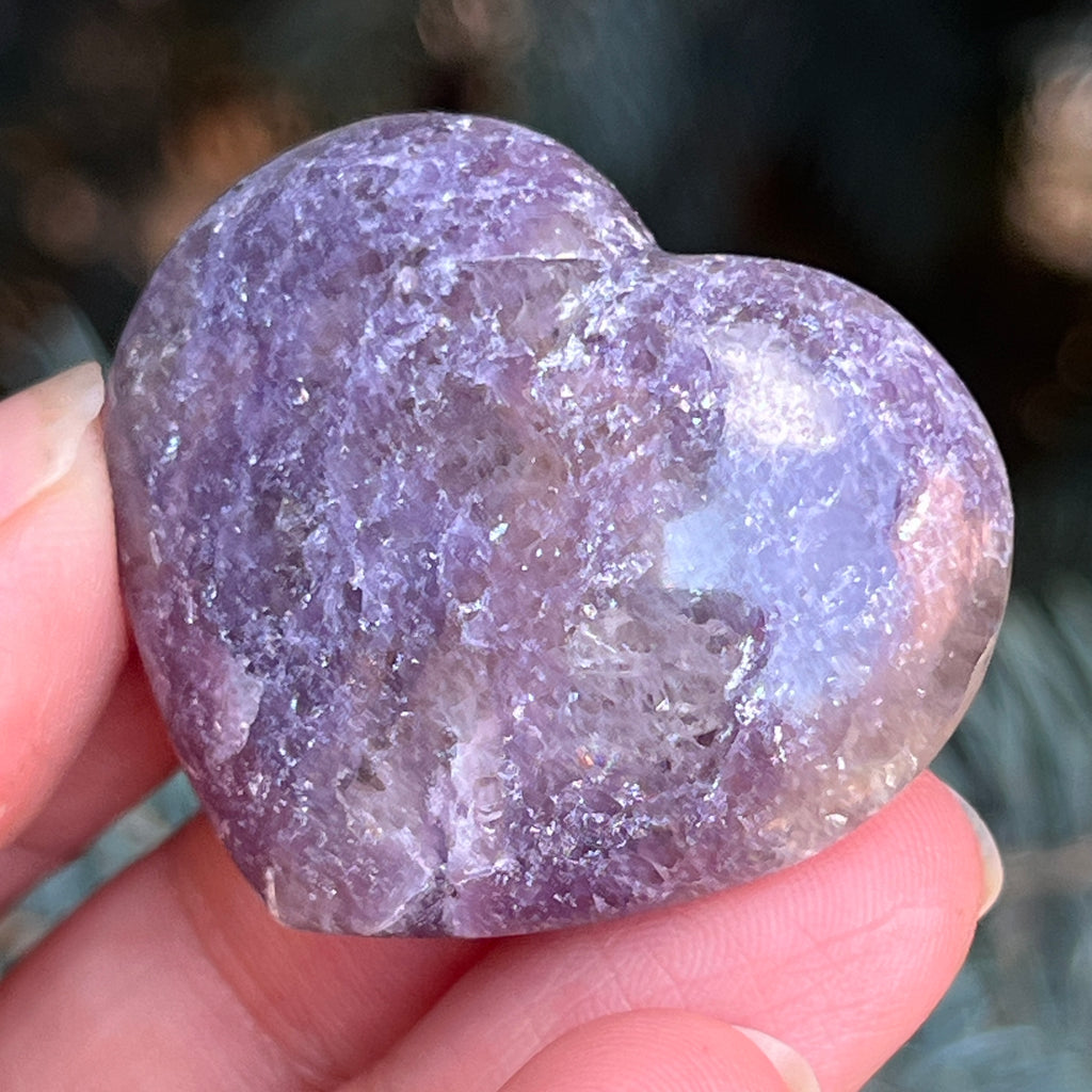 Lepidolit inima m2, pietre semipretioase - druzy.ro 1 