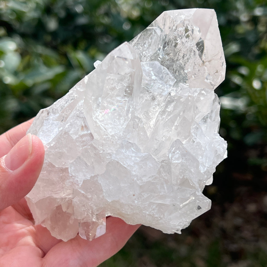 Varf cuart incolor natural, floare de mina L21, pietre semipretioase - druzy.ro 13 