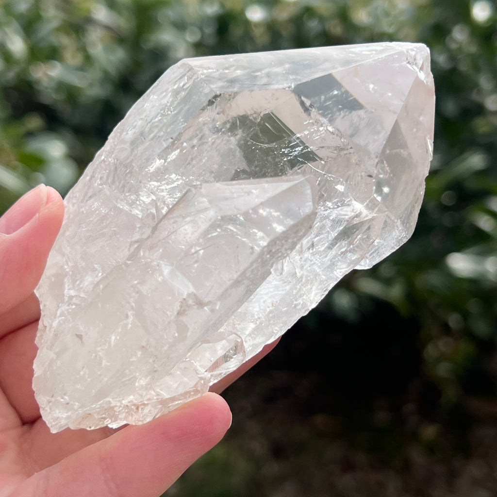 Varf cuart incolor natural, floare de mina L17, pietre semipretioase - druzy.ro 7 