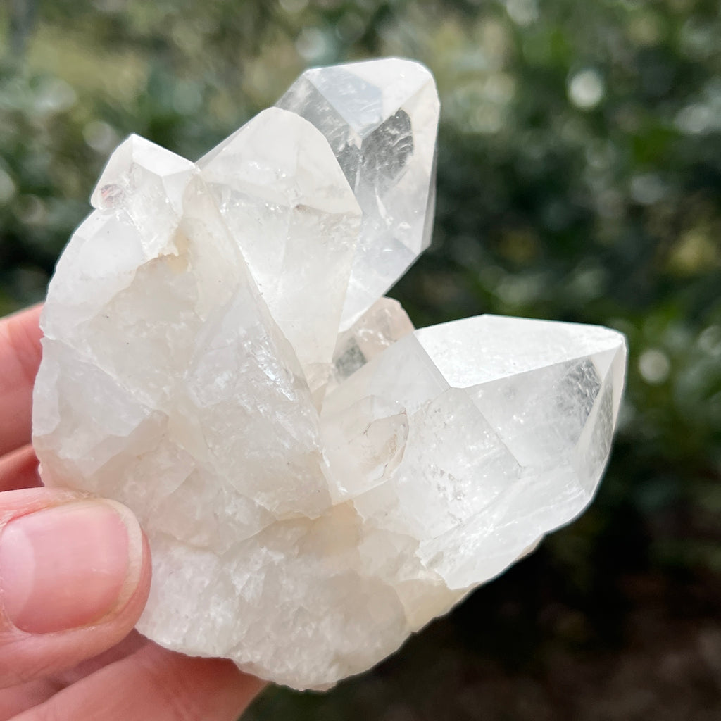 Varf cuart incolor natural, floare de mina L28, pietre semipretioase - druzy.ro 3 