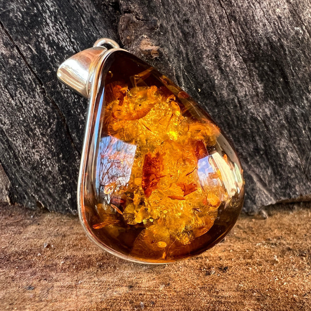 Pandantiv argint cu chihlimbar Amber1, pietre semipretioase - druzy.ro 8 