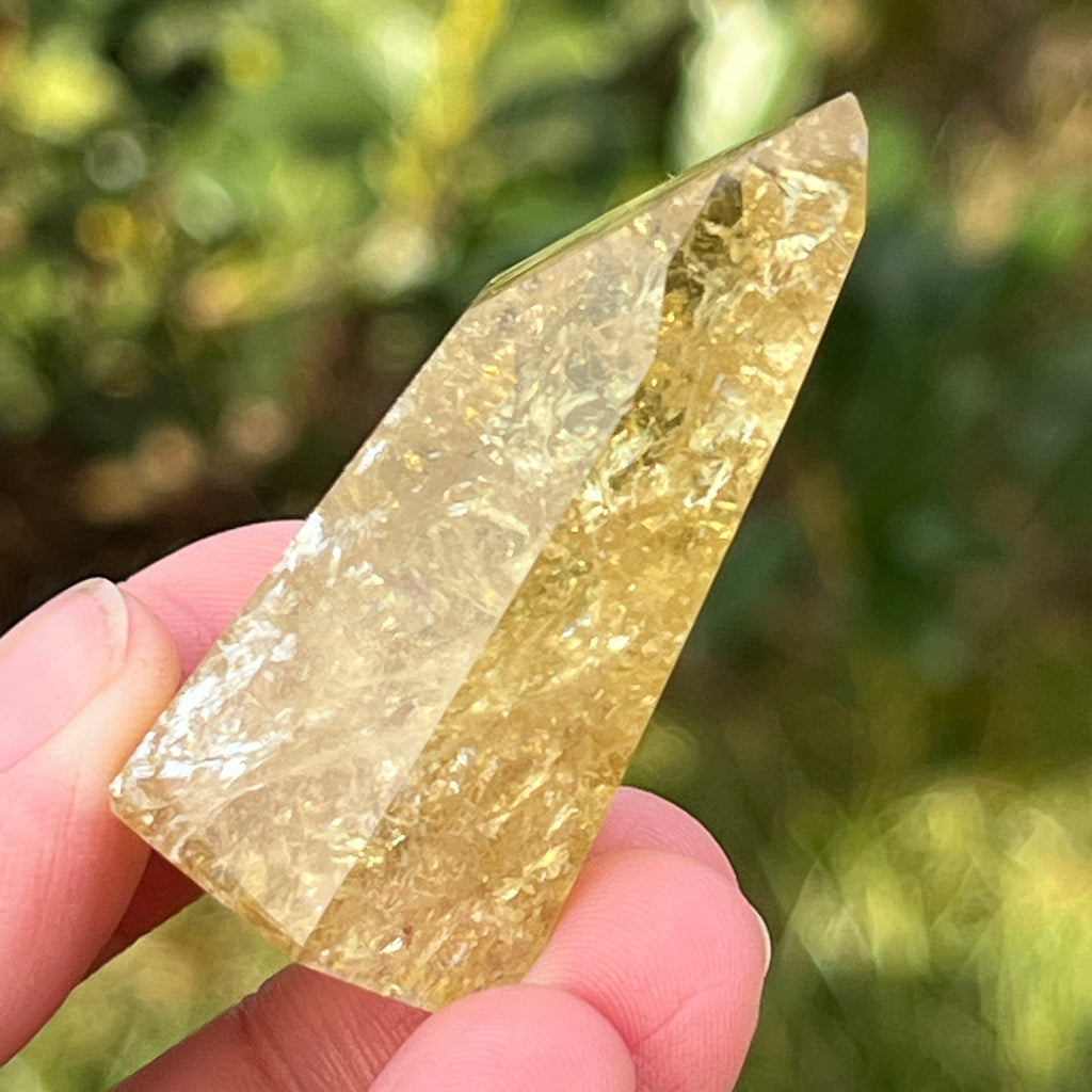 Obelisc citrin Brazilia calitate AAA model 6, pietre semipretioase - druzy.ro 11 