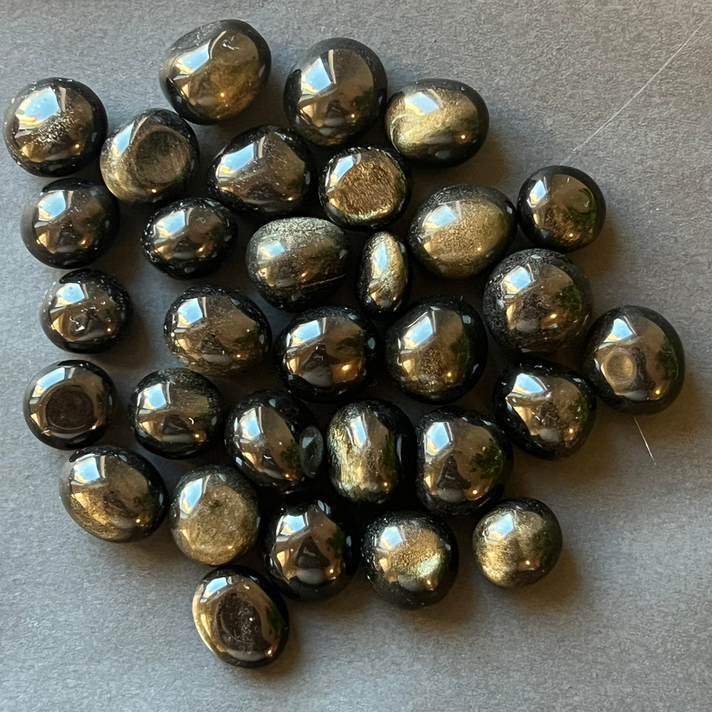 Obsidian auriu piatra rulata, pietre semipretioase - druzy.ro 3 