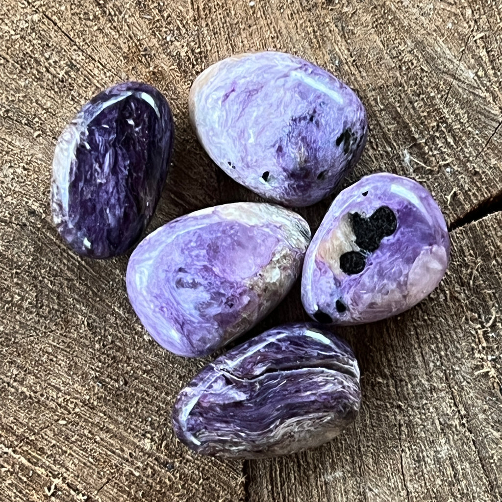 Charoit rulat model DROP, pietre semipretioase - druzy.ro 1 