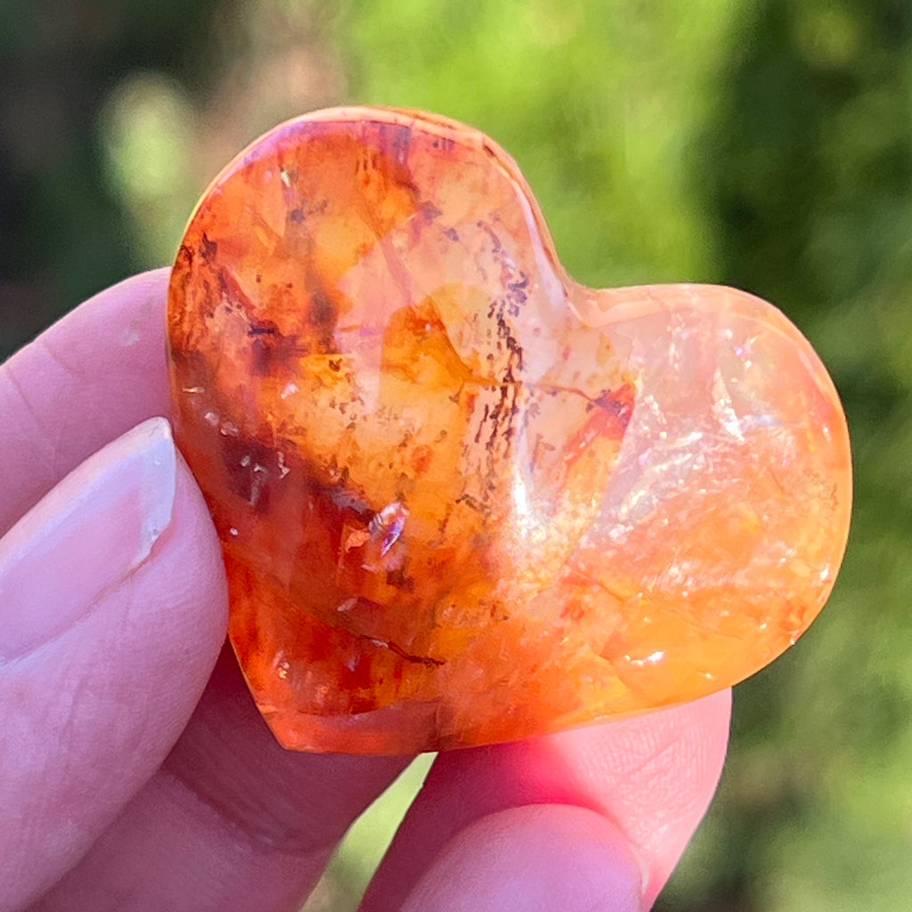 Inima cuart rosu hematoid unicat m8, pietre semipretioase - druzy.ro 1 