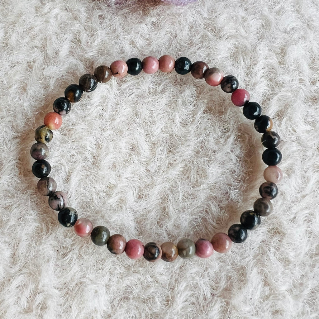 Bratara copii rodonit 4 mm, druzy.ro, cristale 2