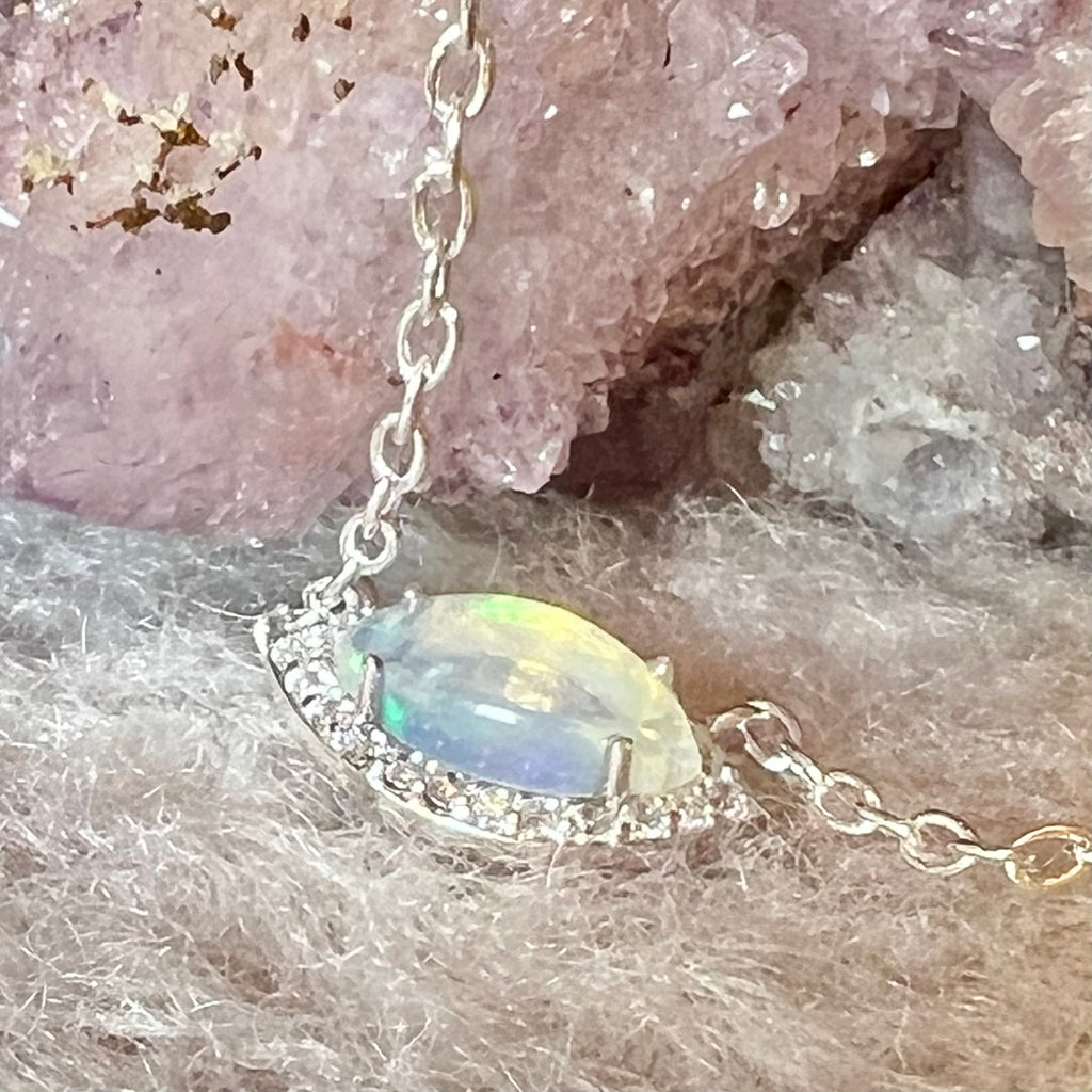 Colier opal din argint Marquise, druzy.ro, pietre semipretioase 2