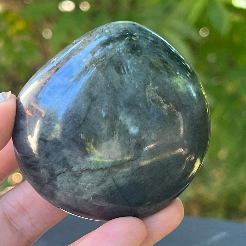 Labradorit palm stone m10, pietre semipretioase - druzy.ro 2 