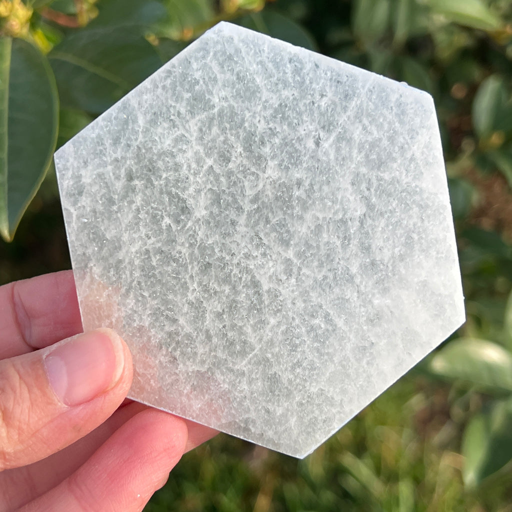 Selenit forma hexagon, pietre semipretioase - druzy.ro 6 