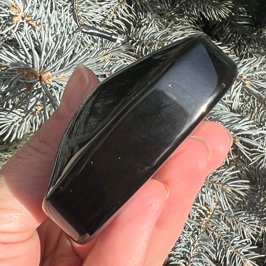Obsidian curcubeu inima model 6, druzy.ro, cristale 5