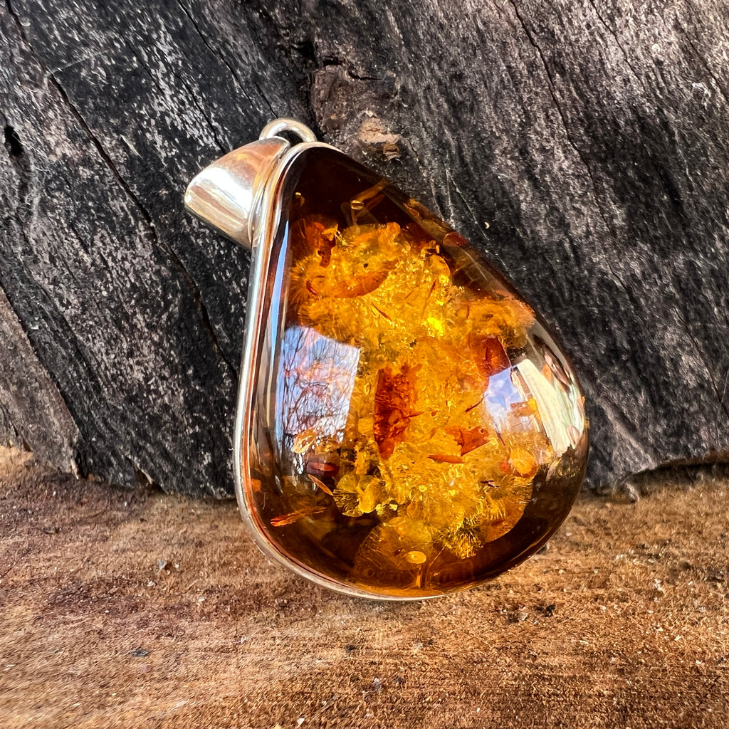 Pandantiv argint cu chihlimbar Amber1, pietre semipretioase - druzy.ro 7 