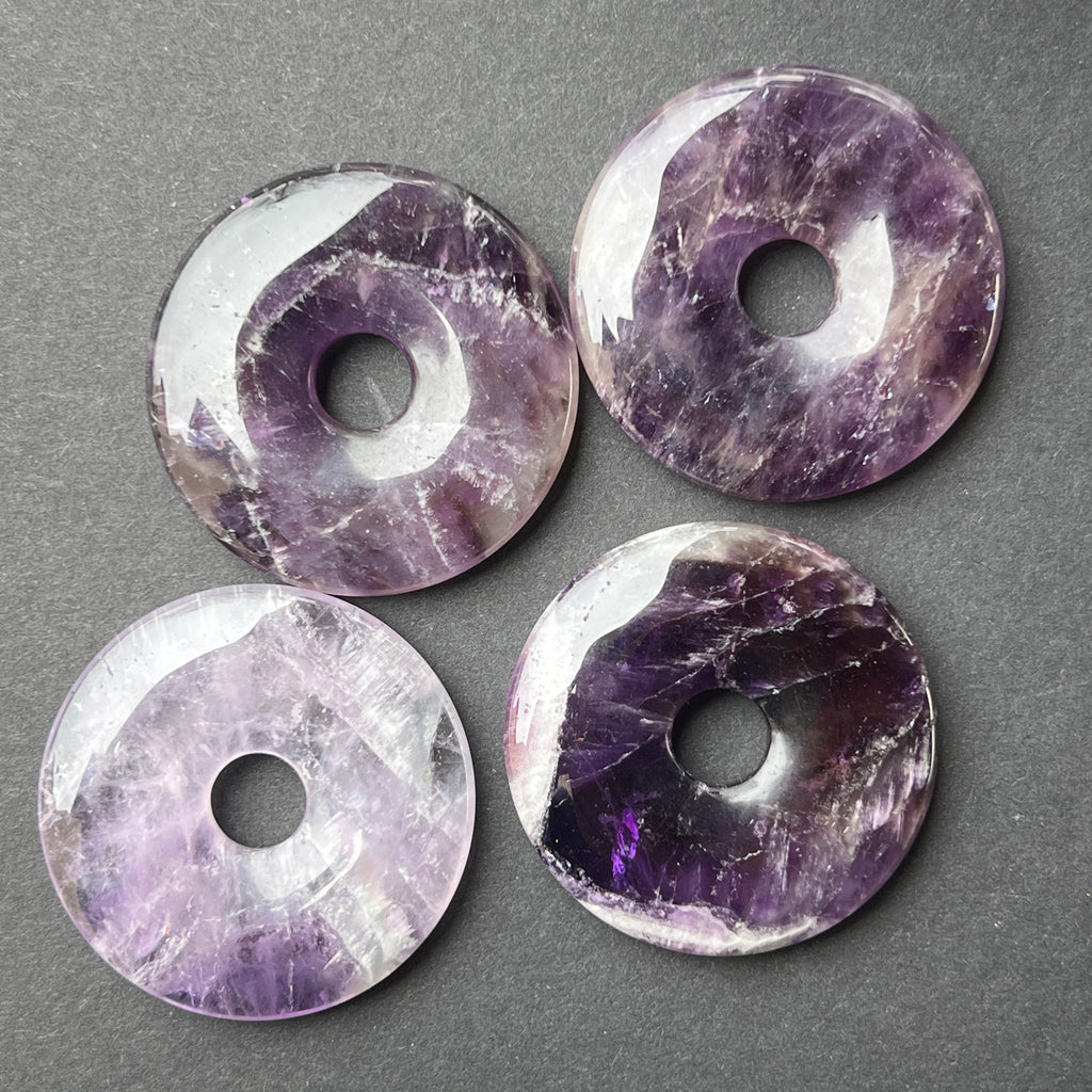 Pandantiv ametist piatra pi donut L, pietre semipretioase - druzy.ro 3 