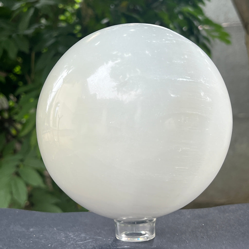 Sfera selenit XL model 2, pietre semipretioase - druzy.ro 3 