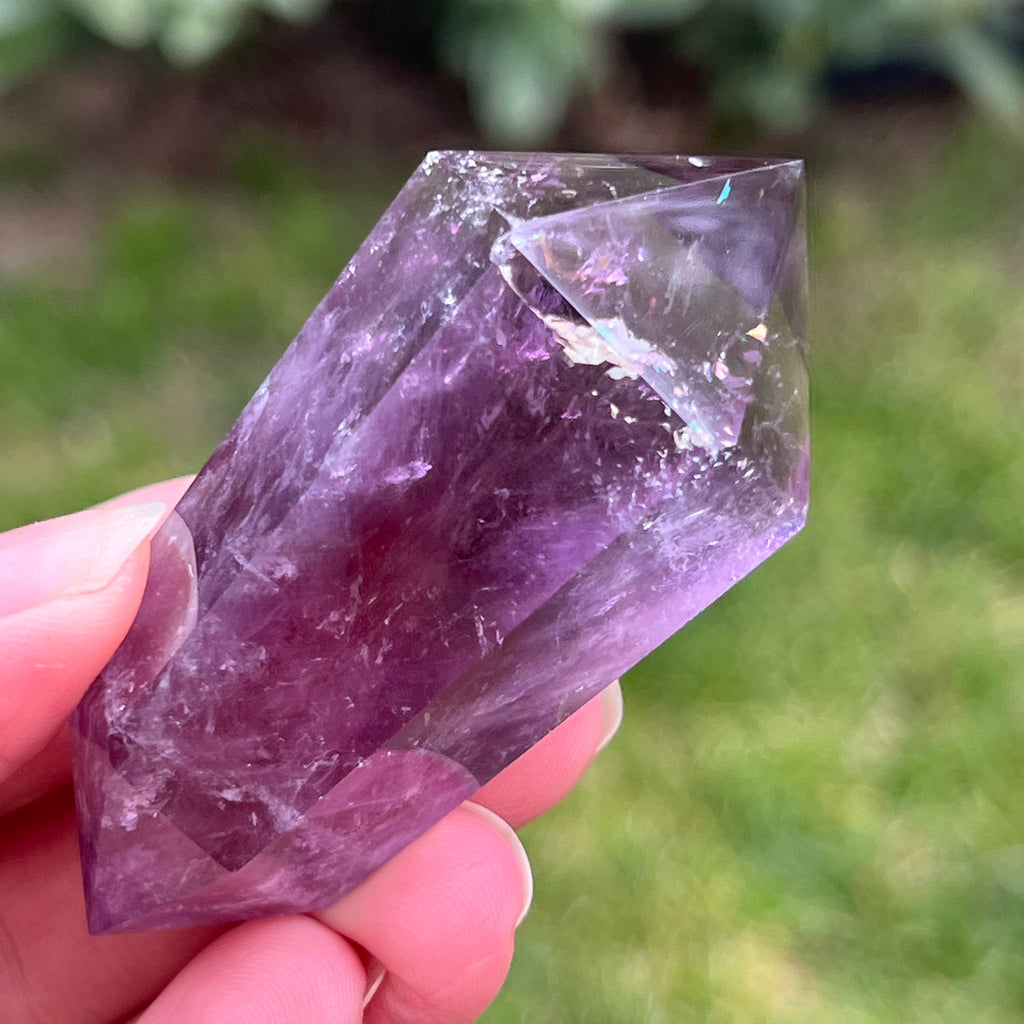 Dublu varf ametist AA din Brazilia model 11, pietre semipretioase - druzy.ro 1 