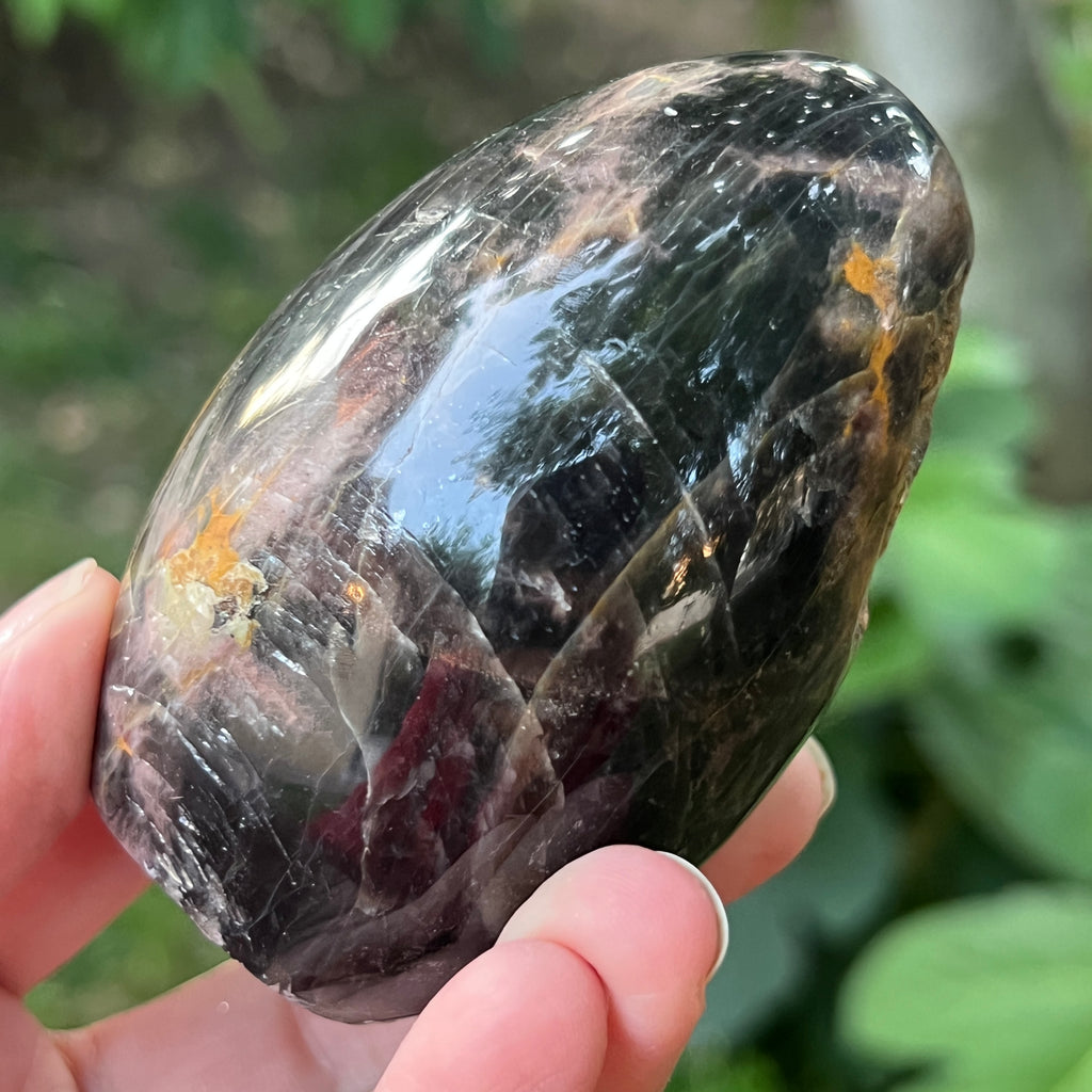 Sculptura piatra lunii somon gri | Model 1, pietre semipretioase - druzy.ro 11 