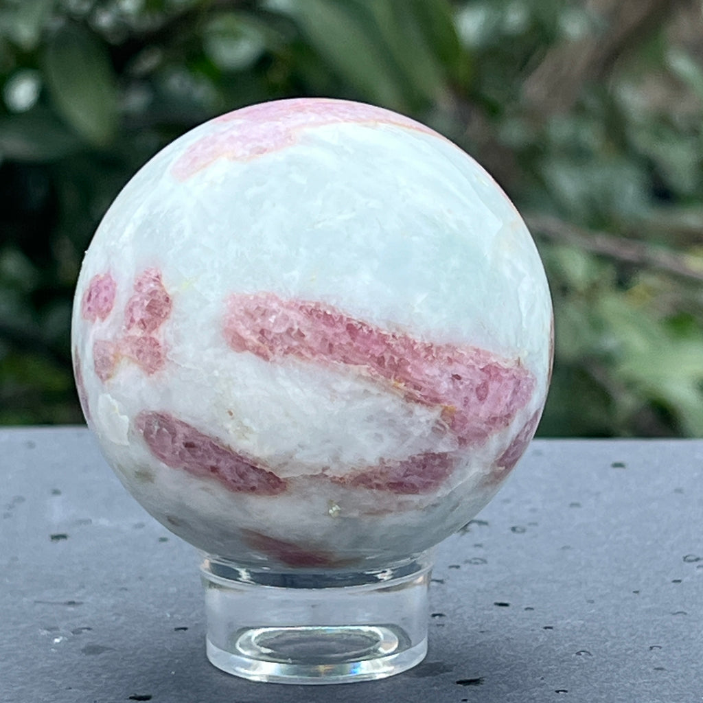 Sfera Rubelit/ turmalina roz model 3, pietre semipretioase - druzy.ro 6 