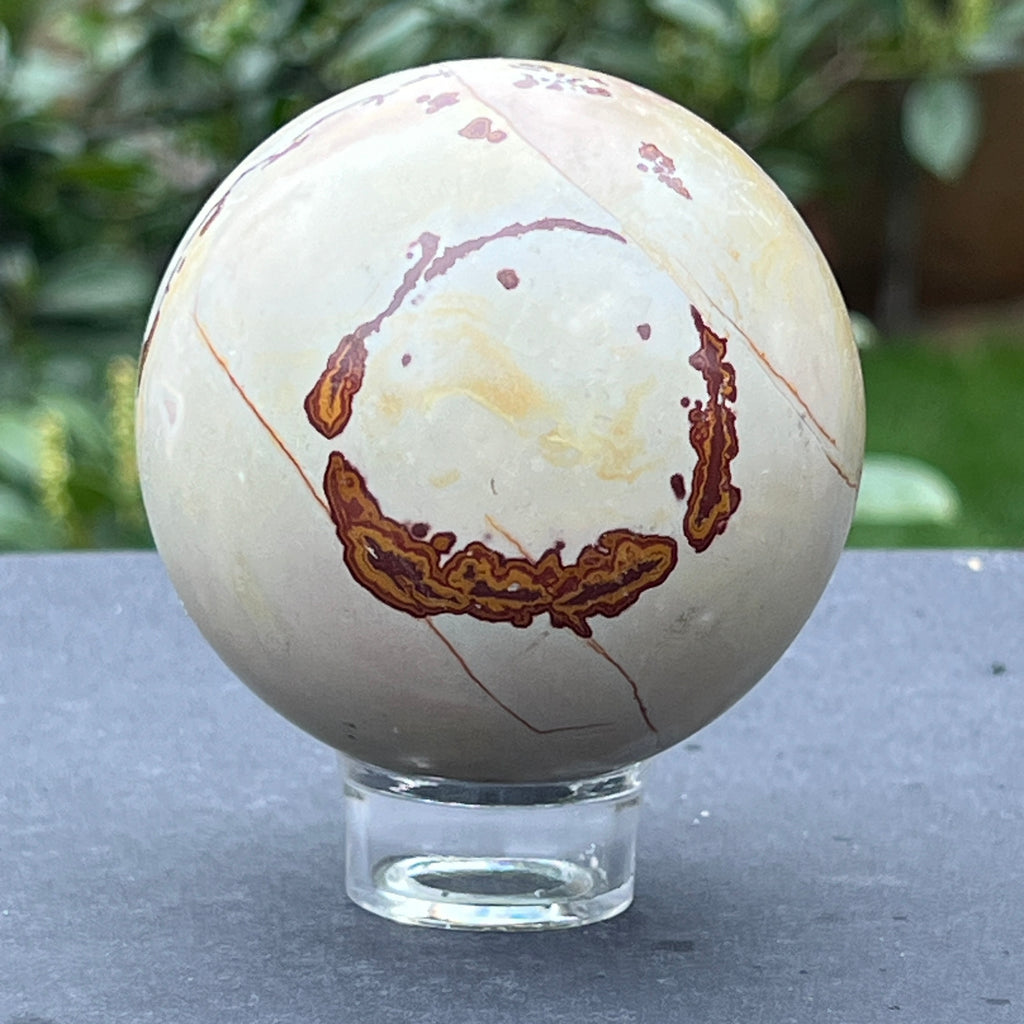 Sfera jasp landscape model 2, pietre semipretioase - druzy.ro 1 