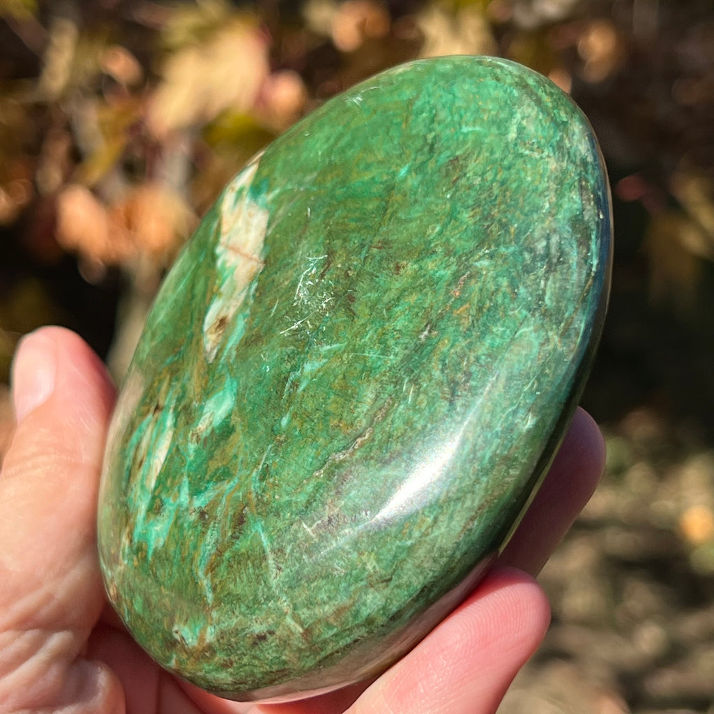 Verdit serpentin inchis Africa palmstone XL/ piatra decorativa m2, druzy.ro, cristale 5