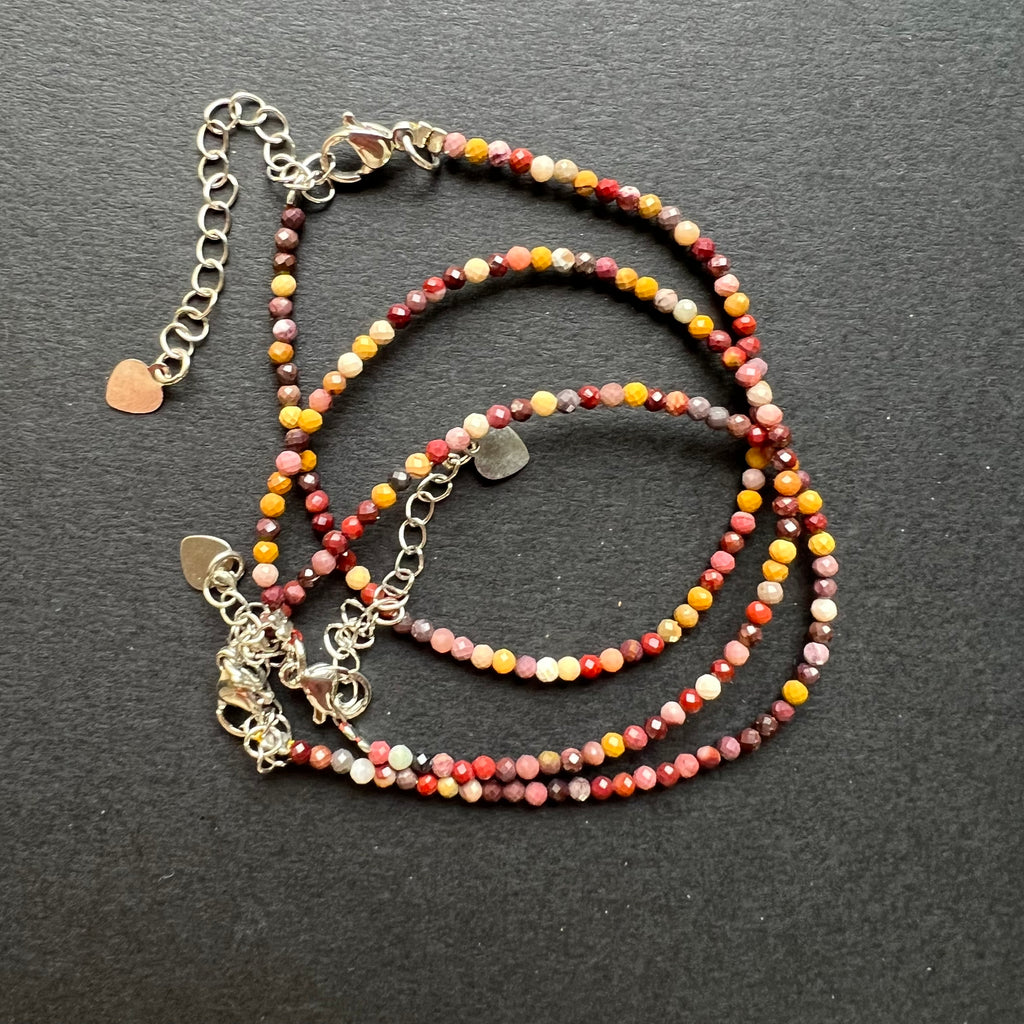 Bratara mookait 2mm reglabila, pietre semipretioase, DRUZY.RO 2