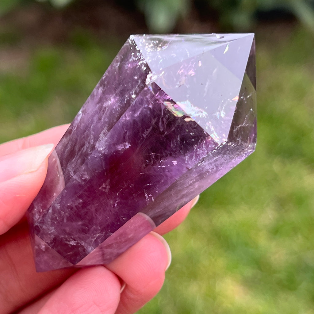 Dublu varf ametist AA din Brazilia model 11, pietre semipretioase - druzy.ro 2 
