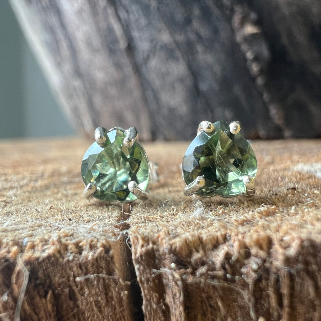 Cercei stud argint moldavit Love, pietre semipretioase - druzy.ro 6 