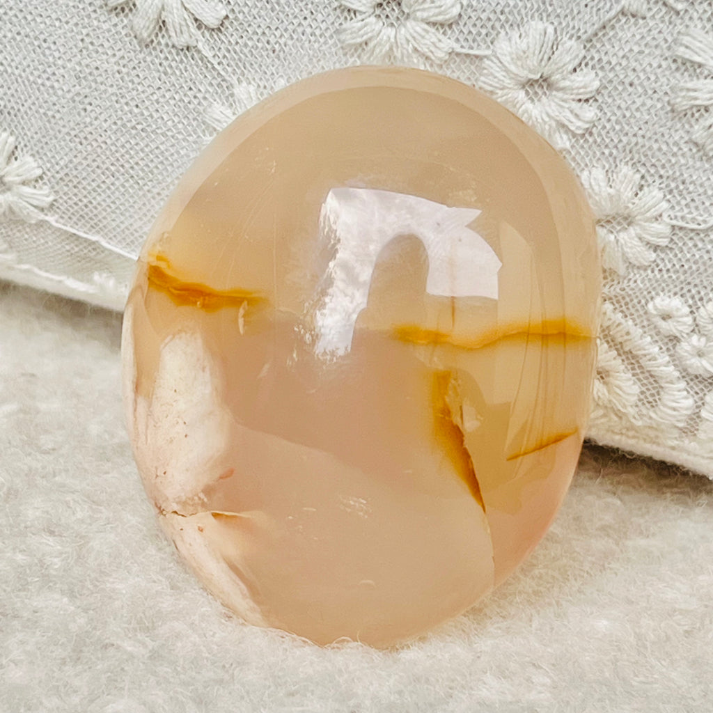 Palmstone agat coral floare rosu m25, druzy.ro, cristale 2