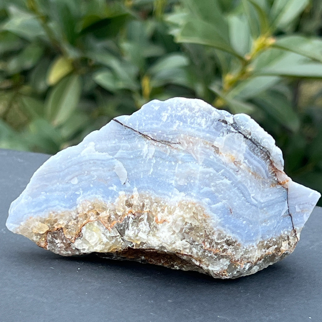 Calcedonie albastra / blue lace/ agat albastru piatra bruta m8, pietre semipretioase - druzy.ro 3 