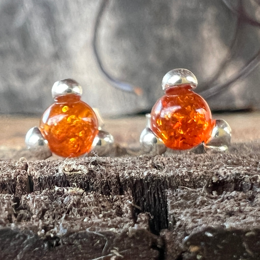 Cercei argint cu chihlimbar Amber26, pietre semipretioase - druzy.ro 1 