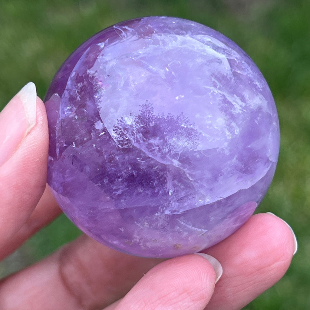 Sfera ametist AA din Brazilia model 12, pietre semipretioase - druzy.ro 3 