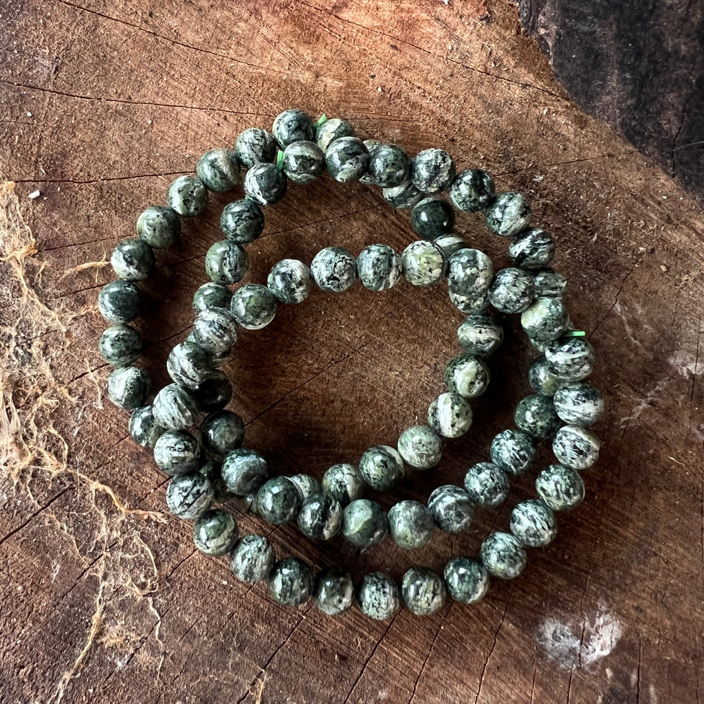 Bratara serpentin dungat 7 mm, pietre semipretioase - druzy.ro 2 