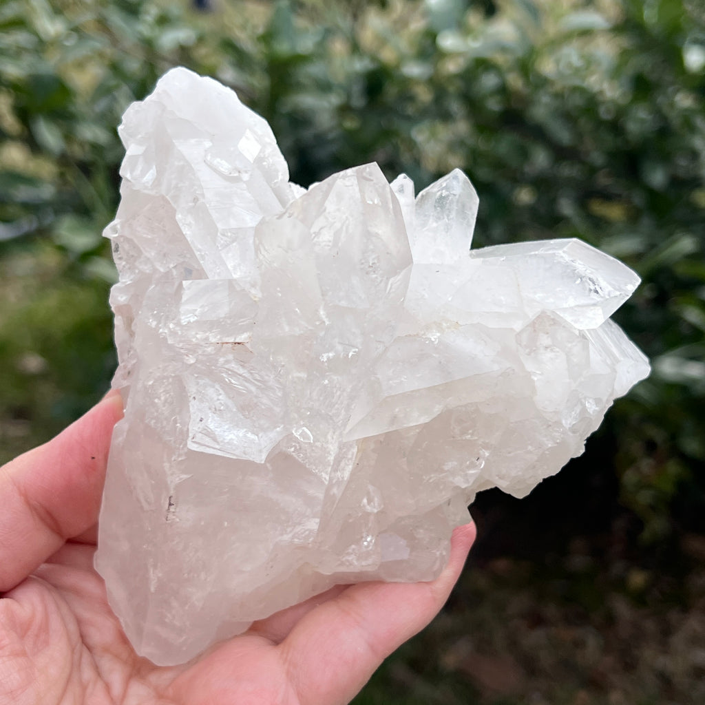 Varf cuart incolor natural, floare de mina L34, pietre semipretioase - druzy.ro 4 