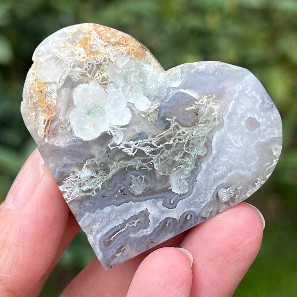 Inima agat muschi model 2, pietre semipretioase - druzy.ro 1 