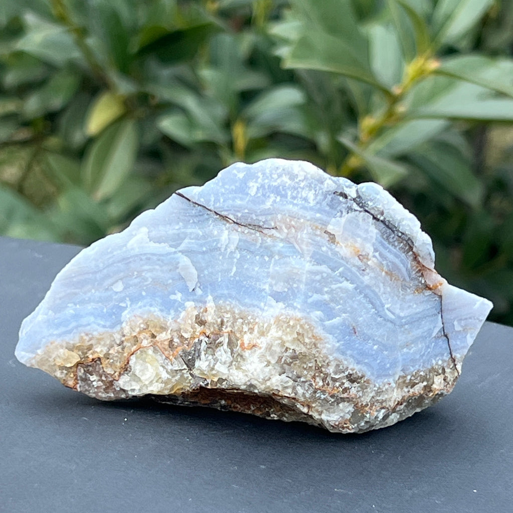 Calcedonie albastra / blue lace/ agat albastru piatra bruta m8, pietre semipretioase - druzy.ro 2 