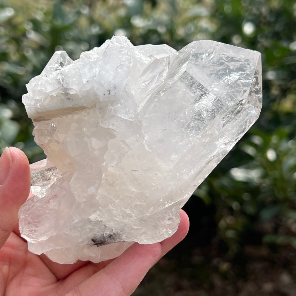 Varf cuart incolor natural, floare de mina L21, pietre semipretioase - druzy.ro 8 