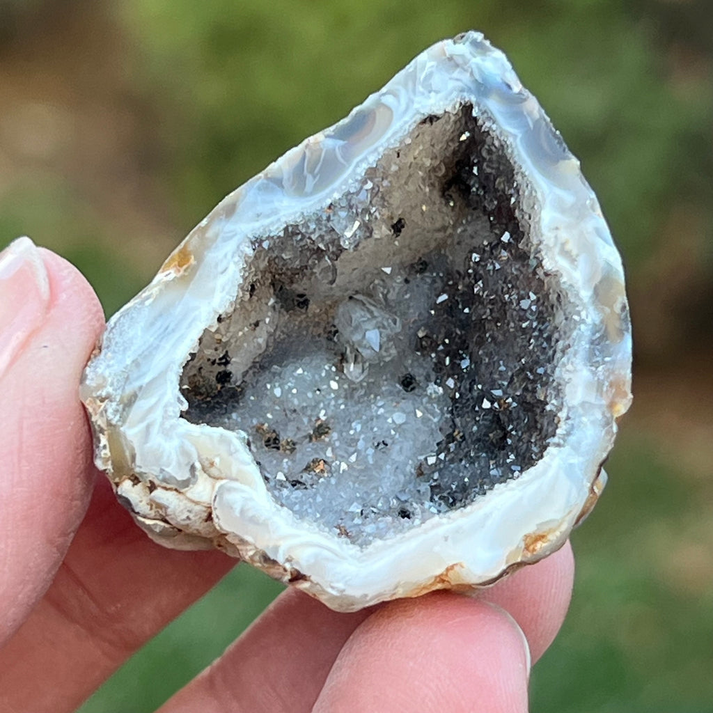 Cluster Agat FEATHER m9, agat cu cuart, druzy.ro, cristale 2