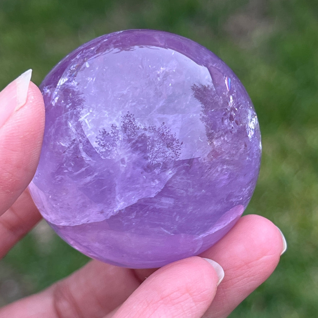 Sfera ametist AA din Brazilia model 12, pietre semipretioase - druzy.ro 10 