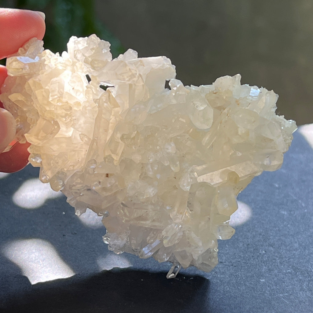 Cluster cuart incolor, floare de mina, cristal de stanca Zimbabwe m7, pietre semipretioase - druzy.ro 3 